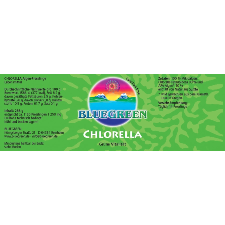 Chlorella Presslinge mit Afa Algen günstig im 999energy Shop kaufen