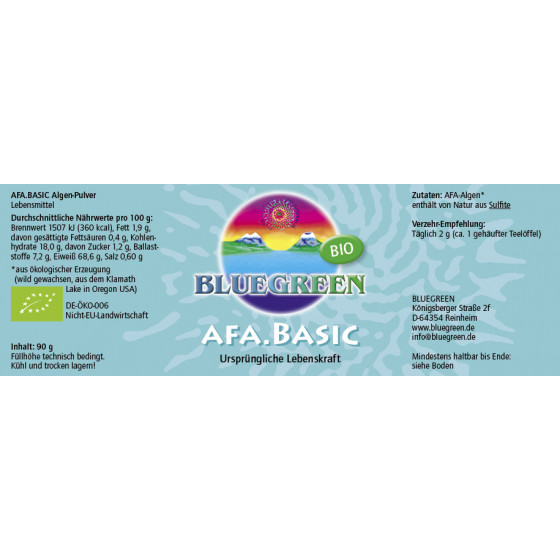 Bio Afa Algen Pulver günstig im 999energy Shop kaufen