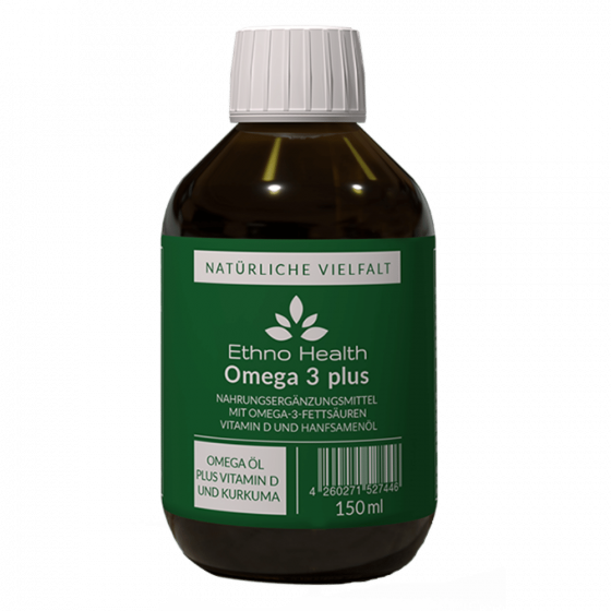 Omega 3 plus
Hochwertiges Algenöl mit Vitamin D und Kurkuma