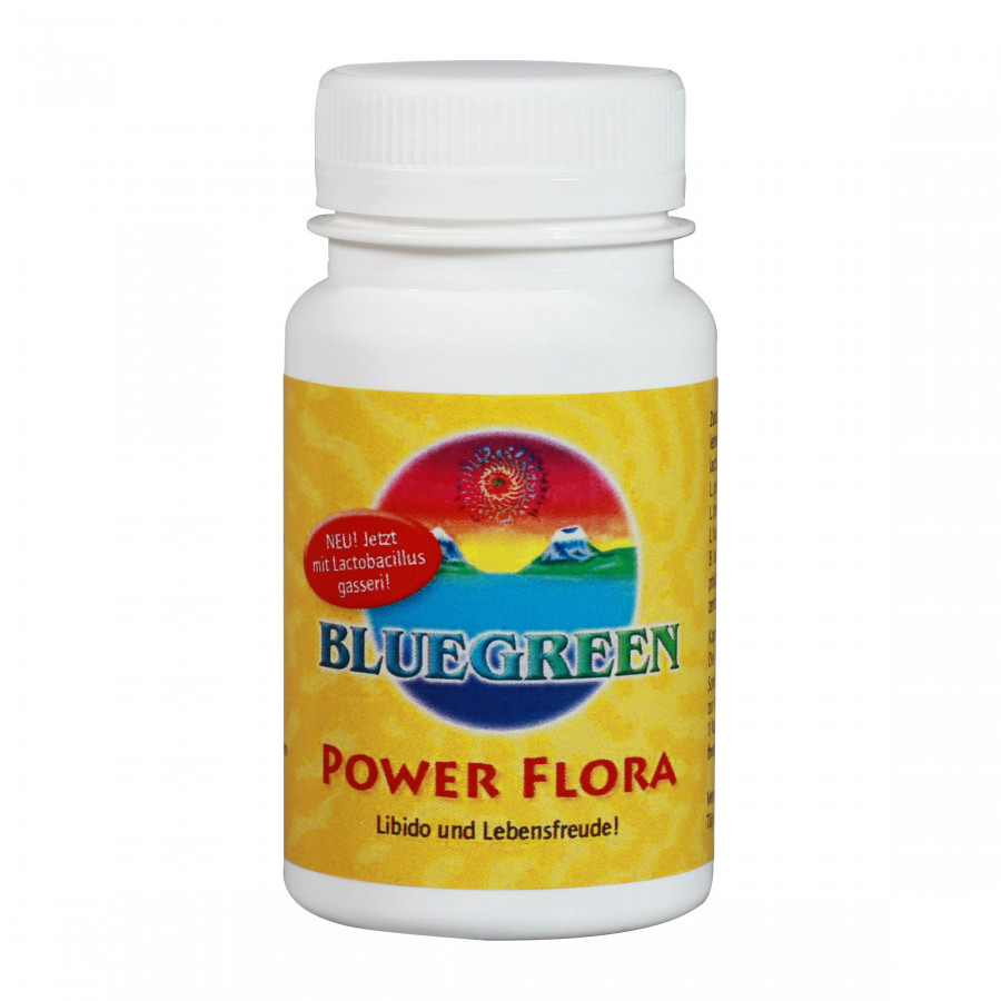 BLUEGREEN POWER FLORA Kapseln mit lebendigen Bakterien und Maca 17g