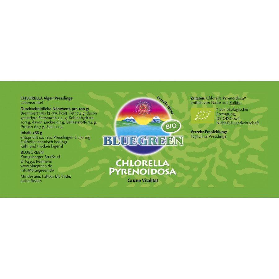 Chlorella Presslinge mit Afa Algen günstig im 999energy Shop kaufen