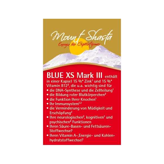 Mount Shasta BLUE XS Mark III 32,4 g, ca. 120 Kapseln a 270 mg