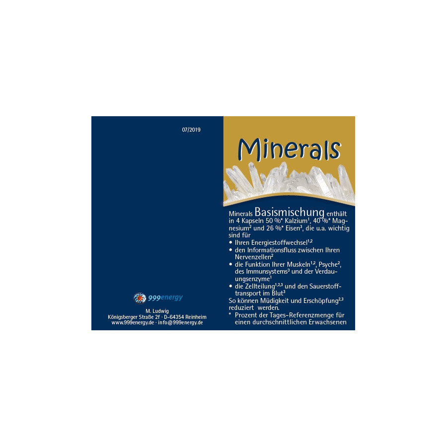 Minerals Basismischung, 85g, ca. 130 Kapseln